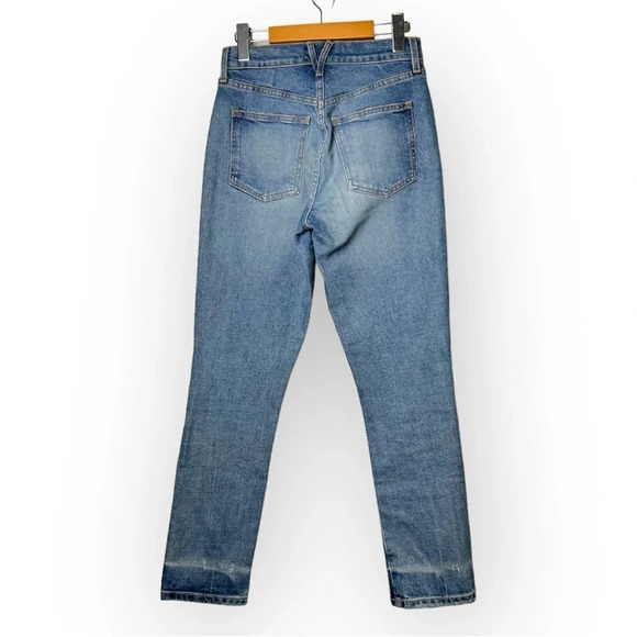 Veronica Beard Ryleigh Patched Slim Straight High  Rise Jeans - Picture 5 of 13